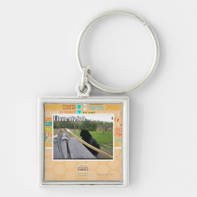 Porte-clés J'aime mon travail (Devant)