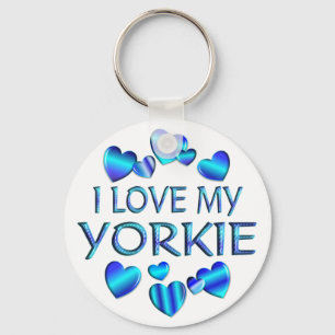 Porte-clés J'aime mon Yorkie