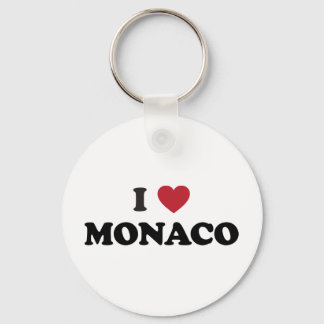 Porte-clés J'aime Monaco