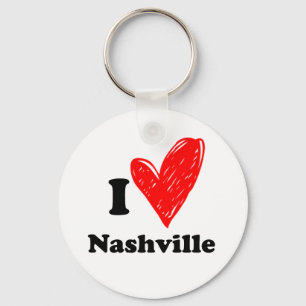 Porte-clés J'aime Nashville