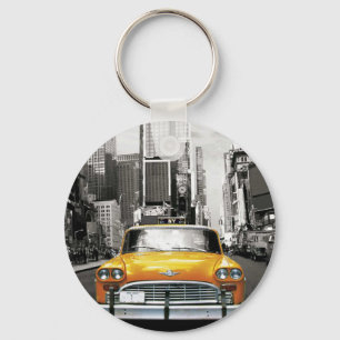 Porte-clés J'aime NYC - taxi de New York