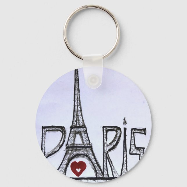 Porte-clés J'aime Paris (Recto)