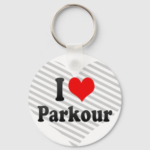 Porte-clés J'aime Parkour