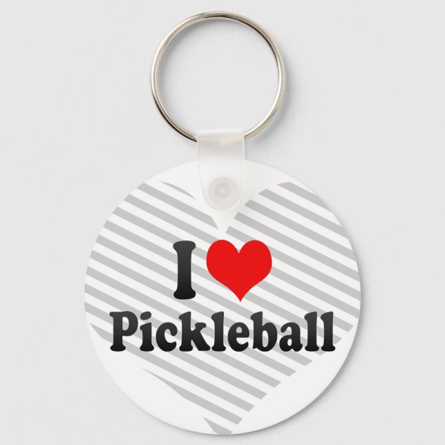 Porte-clés J'aime Pickleball (Recto)