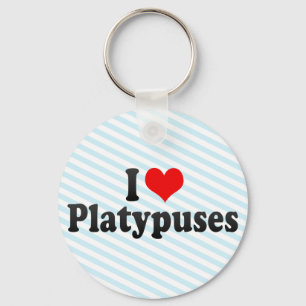 Porte-clés J'aime Platypuses