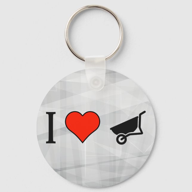 Porte-clés J'Aime Pousser Une Étrier (Recto)