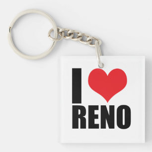Porte-clés J'aime Reno