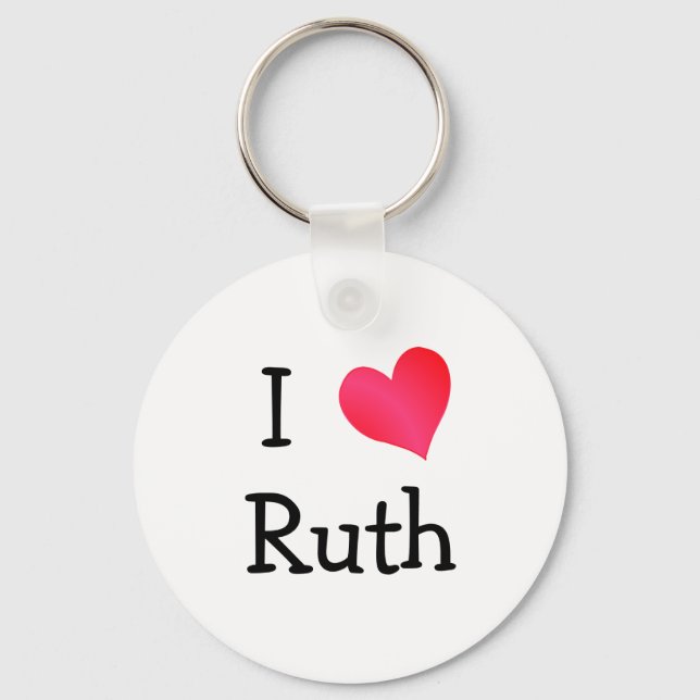 Porte-clés J'aime Ruth (Recto)