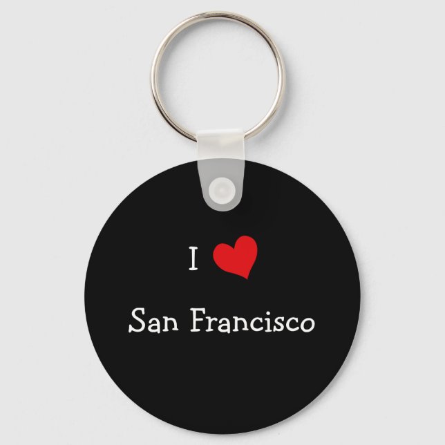 Porte-clés J'aime San Francisco (Recto)