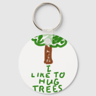 Porte-clés J'aime serrer les arbres