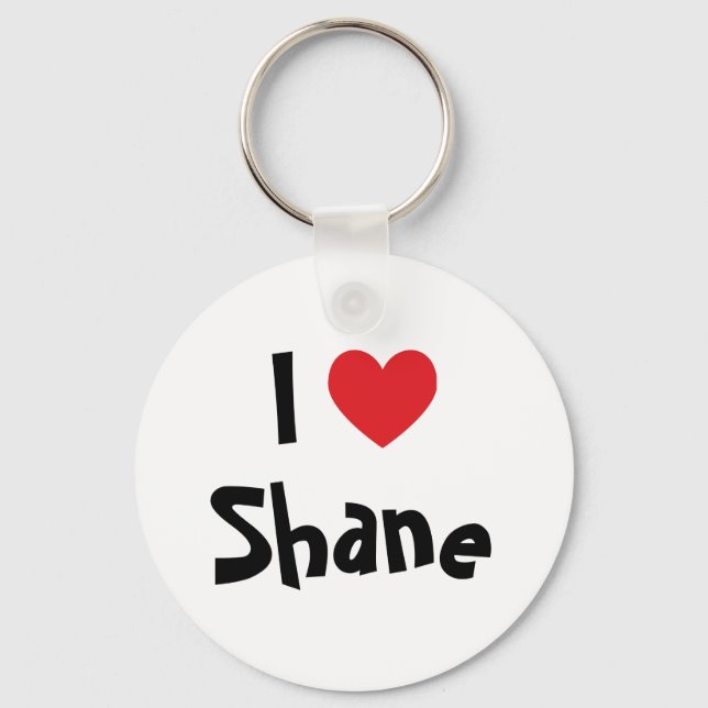 Porte-clés J'aime Shane (Recto)