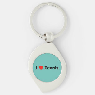 Porte-clés J'aime Tennis Mint Green
