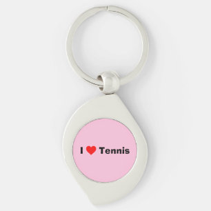 Porte-clés J'aime Tennis Pastel Pink