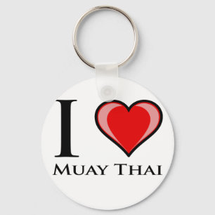 Porte-clés J'aime thaïlandais de Muay