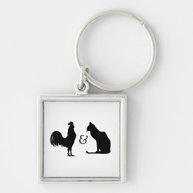 Porte-clés J'aime tous les deux (Devant)