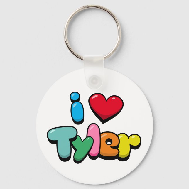 Porte-clés J'aime Tyler (Recto)