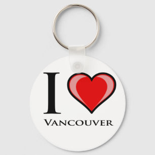 Porte-clés J'aime Vancouver