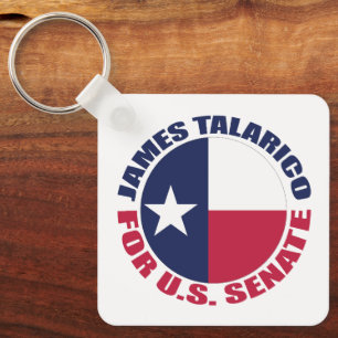 Porte-clés James Talarico pour le Sénat américain Drapeau du