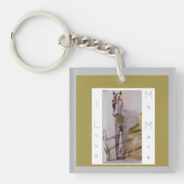 Porte-clés Jamie & Penelope l'âne, j'aime ma jument