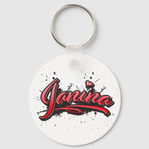Porte-clés Janina red Heart Graffiti