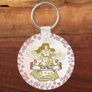 Porte-clés Janvier Anniversaire Angel Porte - clé