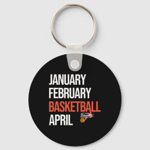 Porte-clés Janvier Février Basket-ball Avril Mars College
