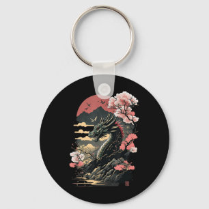 Porte-clés Japonais esthétique Dragon japonais Art japonais T