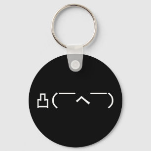 Porte-clés Japonais fâché Kaomoji d'émoticône de doigt mo