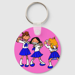 Porte-clés Japonaise filles du lycée MANGA