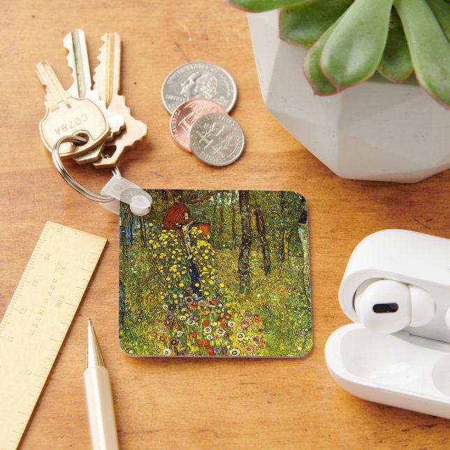 Porte-clés Jardin agricole avec Crucifix par Gustav Klimt (Bureau)