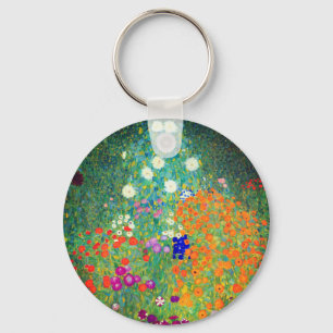 Porte-clés Jardin aux fleurs Gustav Klimt