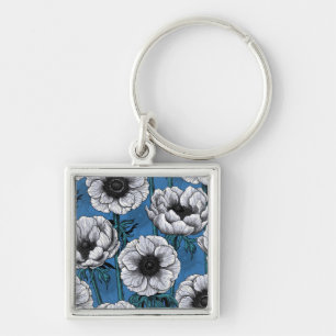 Porte-clés Jardin d'anémone blanc