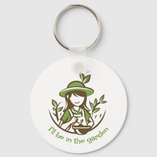 Porte-clés Jardin de jardinage mignon
