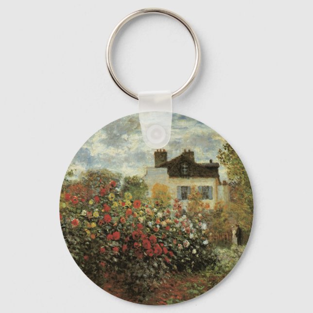 Porte-clés Jardin de Monet à Argenteuil par Claude Monet (Recto)