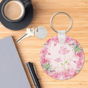 Porte-clés Jardin Floral Rose