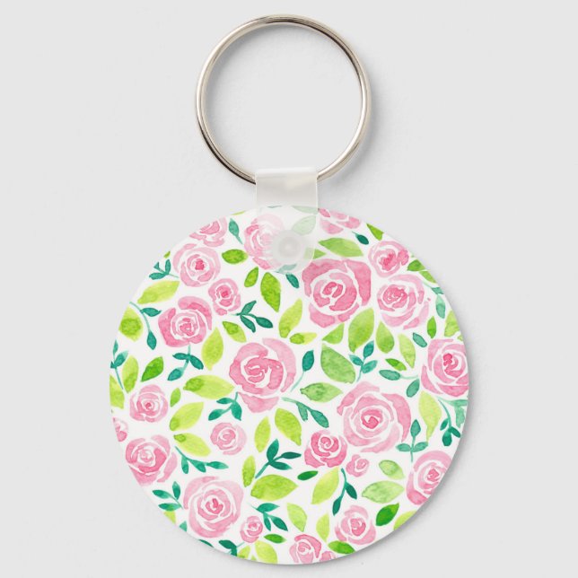 Porte-clés Jardin rose (Recto)