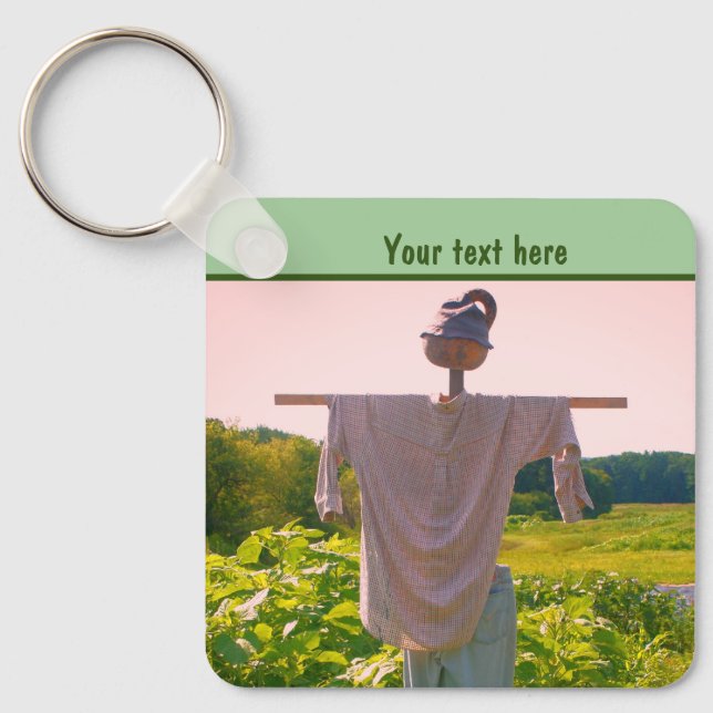 Porte-clés Jardin Scarecrow Nature Personnalisée (Recto)