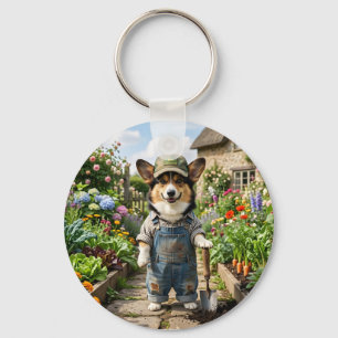 Porte-clés Jardinier Corgi