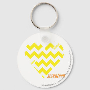 Porte-clés Jaune 4 de zigzag