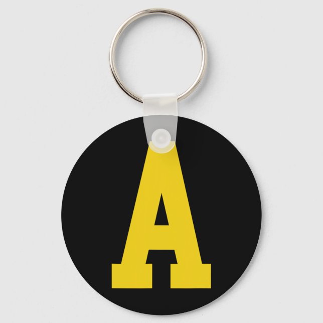 Porte-clés Jaune a' En Rouge Pour Alvin Costume Halloween Et  (Recto)