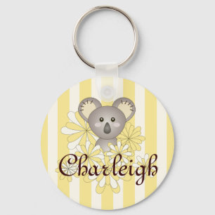 Porte-clés Jaune Bébé Caricature Bébé Koala Enfants