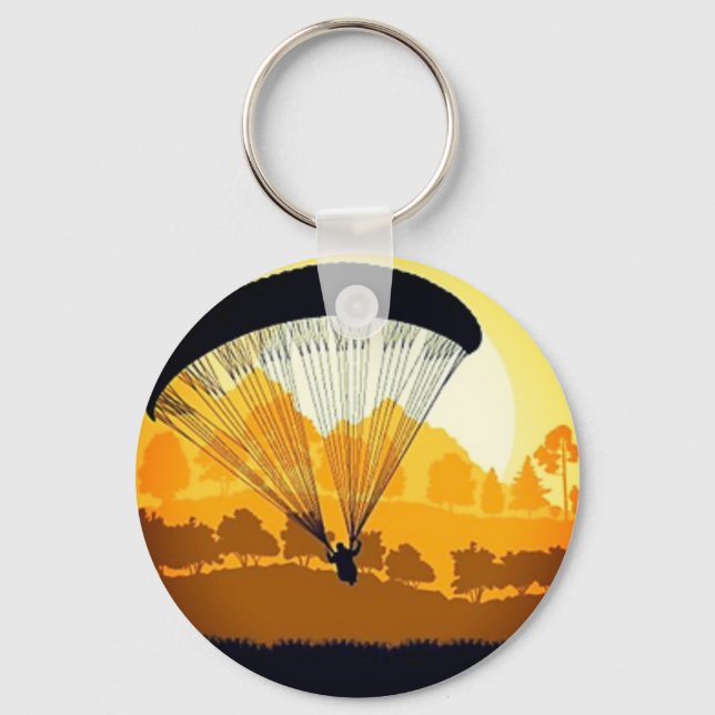 Porte-clés Jaune parapente (Recto)
