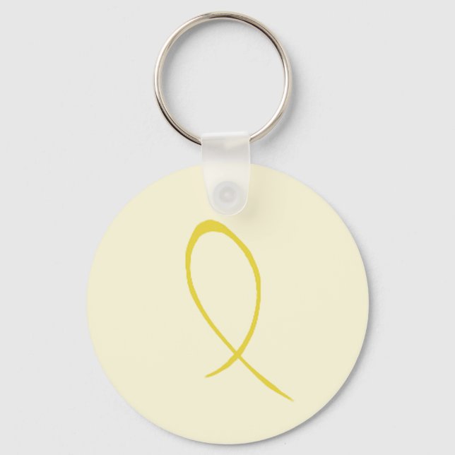 Porte-clés  jaune Porte - clé personnalisable (Recto)