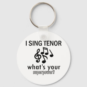 Porte-clés Je chante le tenor