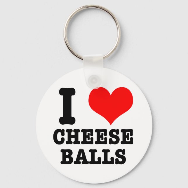 PORTE-CLÉS JE COEUR (AMOUR) BALLES DE FROMAGE (Recto)