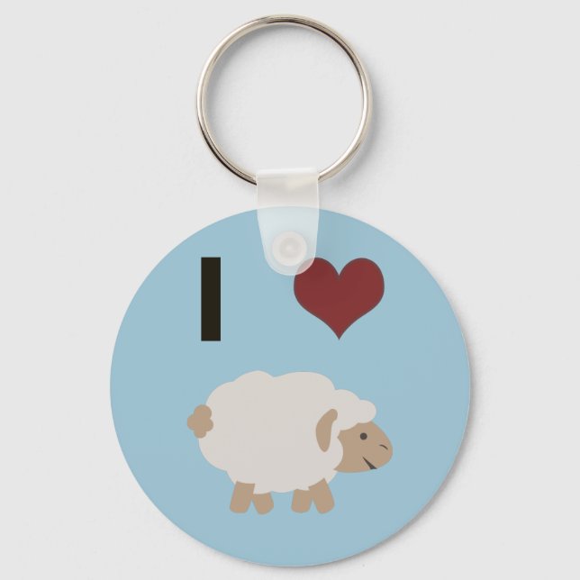 Porte-clés Je coeur (amour) Ewe (toi) (Recto)