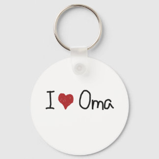 Porte-clés Je coeur Oma