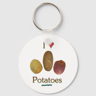 Porte-clés Je Coeur Pommes de terre