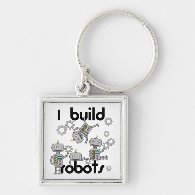 Porte-clés Je construis des robots (Devant)