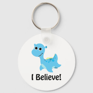 Porte-clés Je Crois ! Cute Blue Nessie